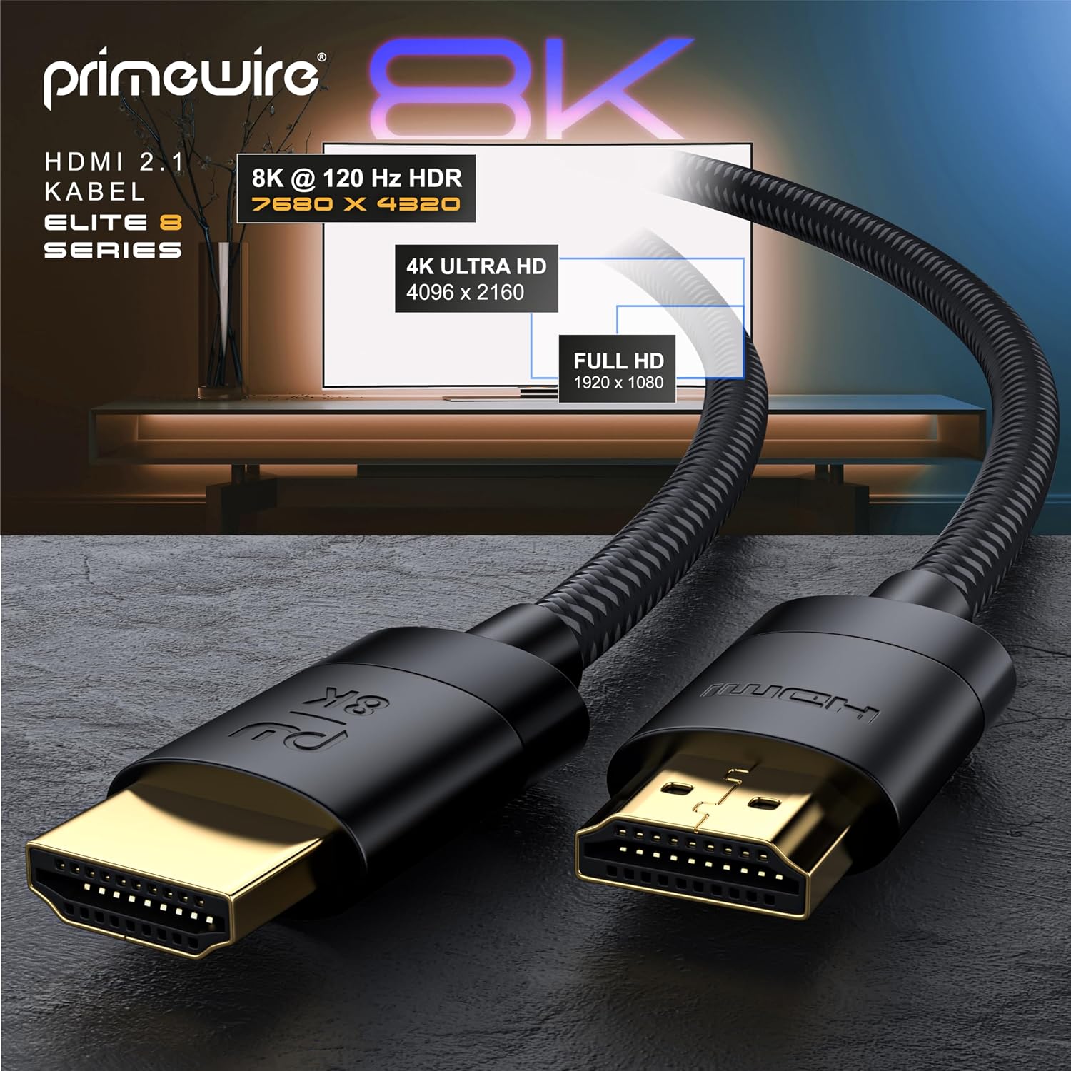 Detalle 2 de CSL HDMI Kabel 1 m 8K