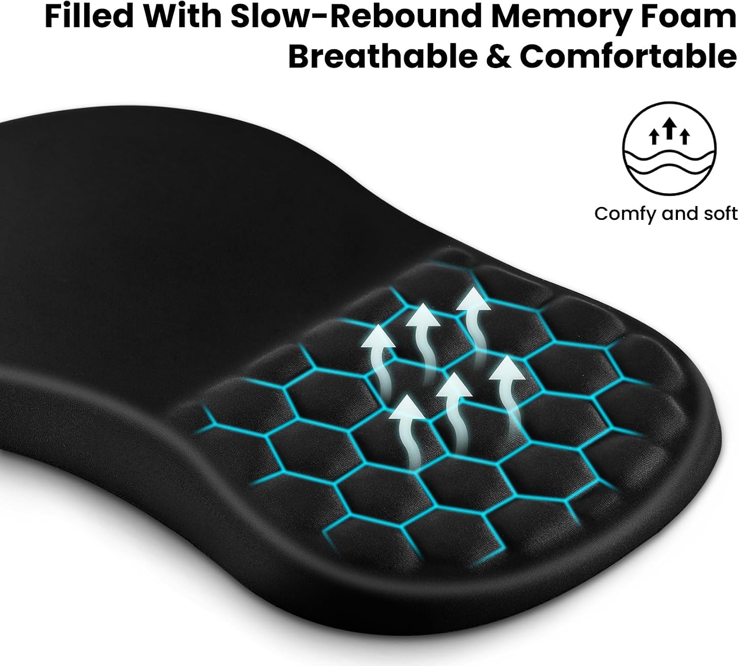 Detalle 2 de EooCoo Ergonomic Mouse Mat with Massage Wrist Rest