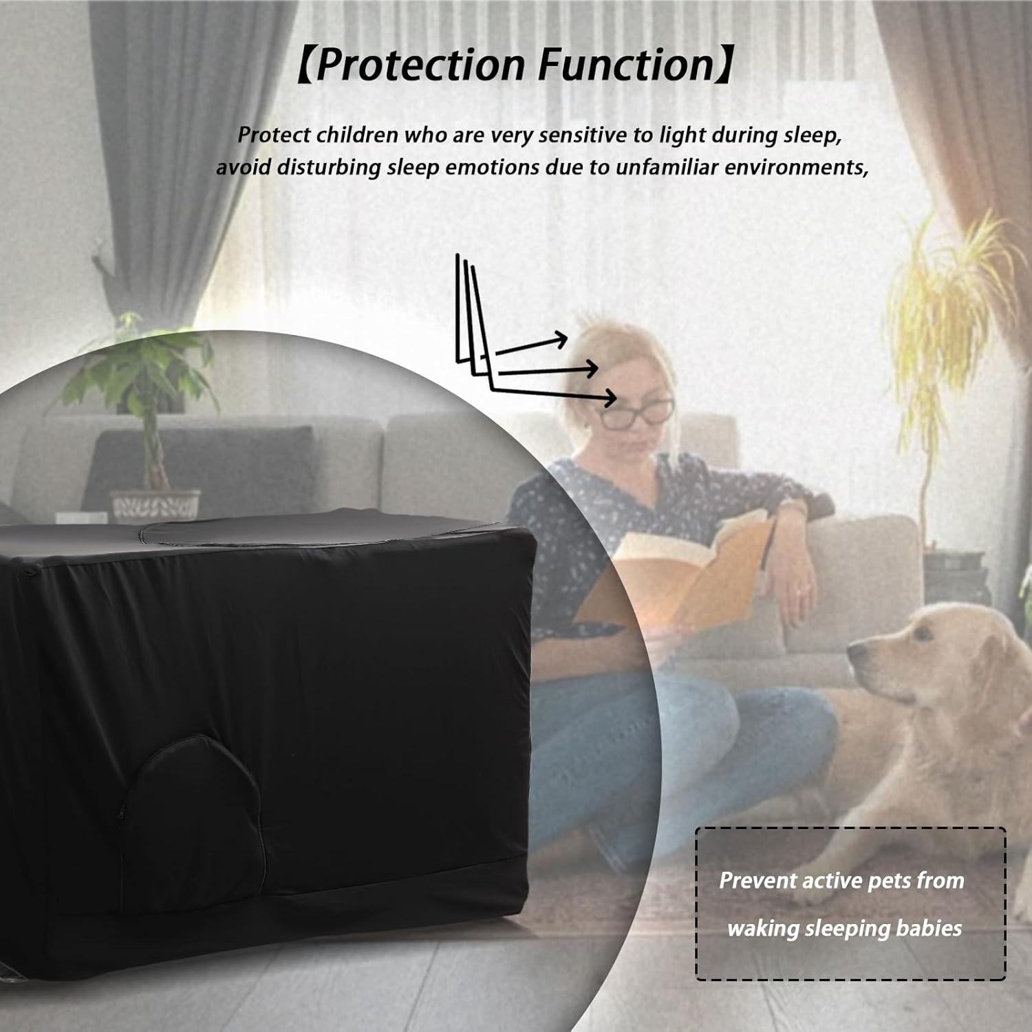 Thumbnail 4 de BWBIKE Crib Cover Blackout Mosquito Net