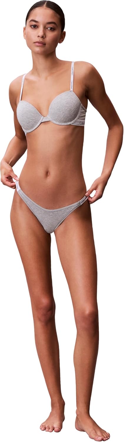 Thumbnail 2 de Calvin Klein Women’s Lightly Lined Demi Cup Bra with Logo Band