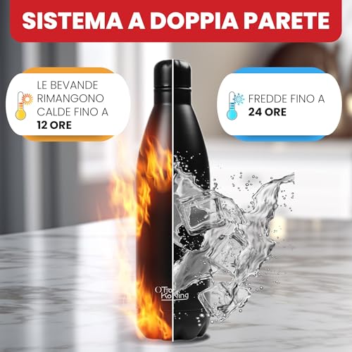 Thumbnail 6 de OTTO KONING Borraccia Termica 1 L Acciaio Inox a Doppia Parete