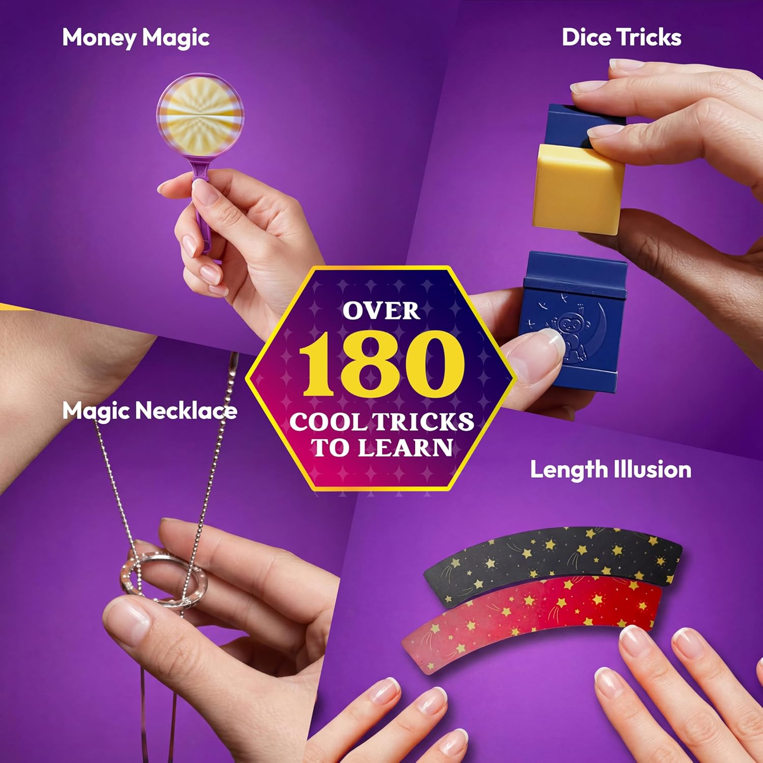 Thumbnail 1 de Klever Kits 180+ Magic Set: My First Magic Tricks Kit with Step-by-Step Video Lessons