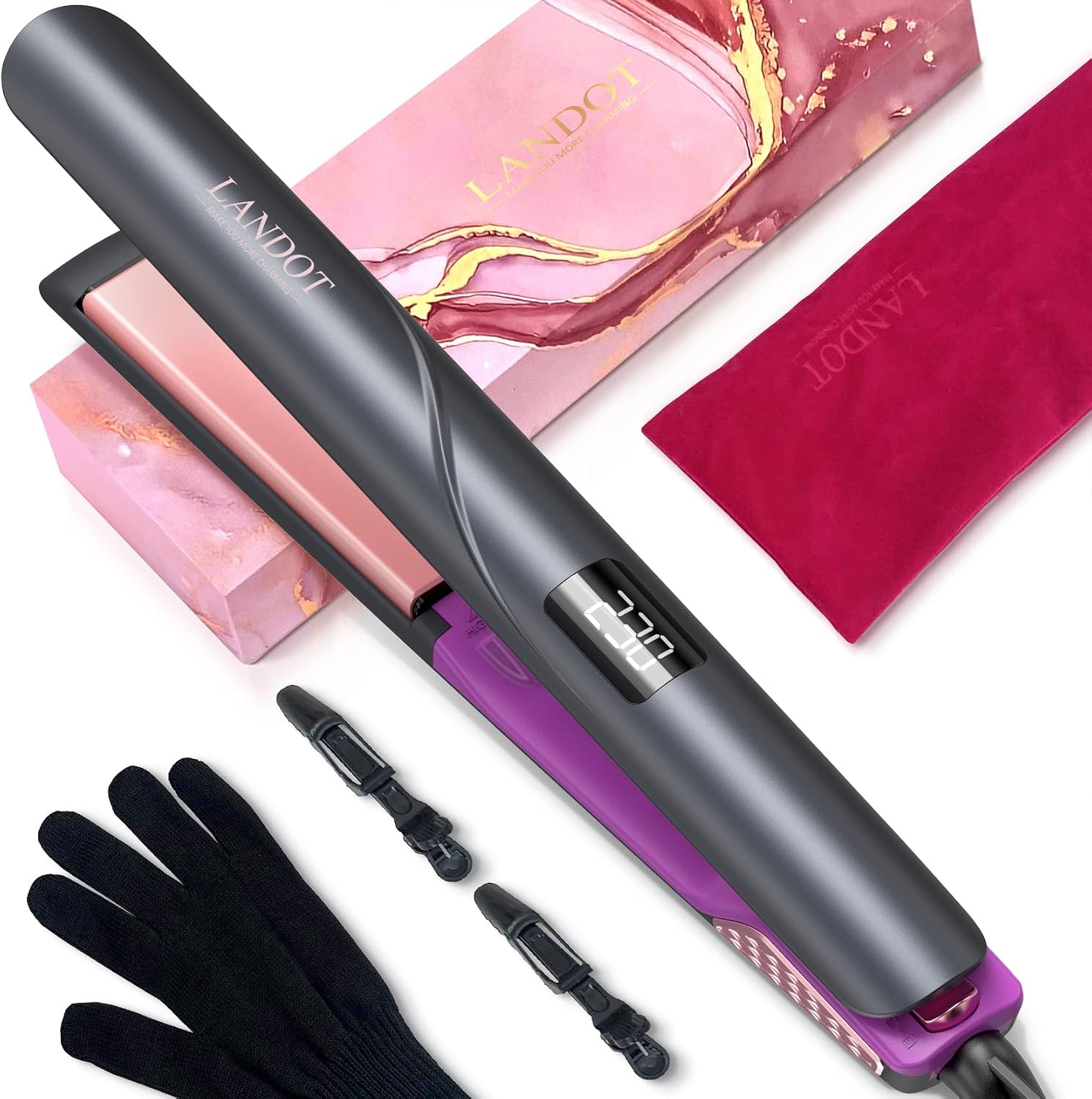 Detalle de LANDOT Glätteisen Styler mit 230°C