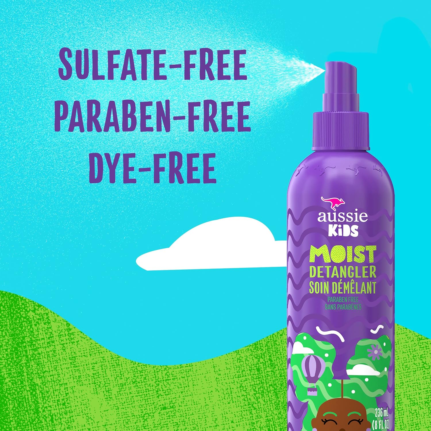 Thumbnail 1 de Aussie Kids JDFHFHD2005 Moist Detangler Spray, 3-Pack, 8 fl oz Each