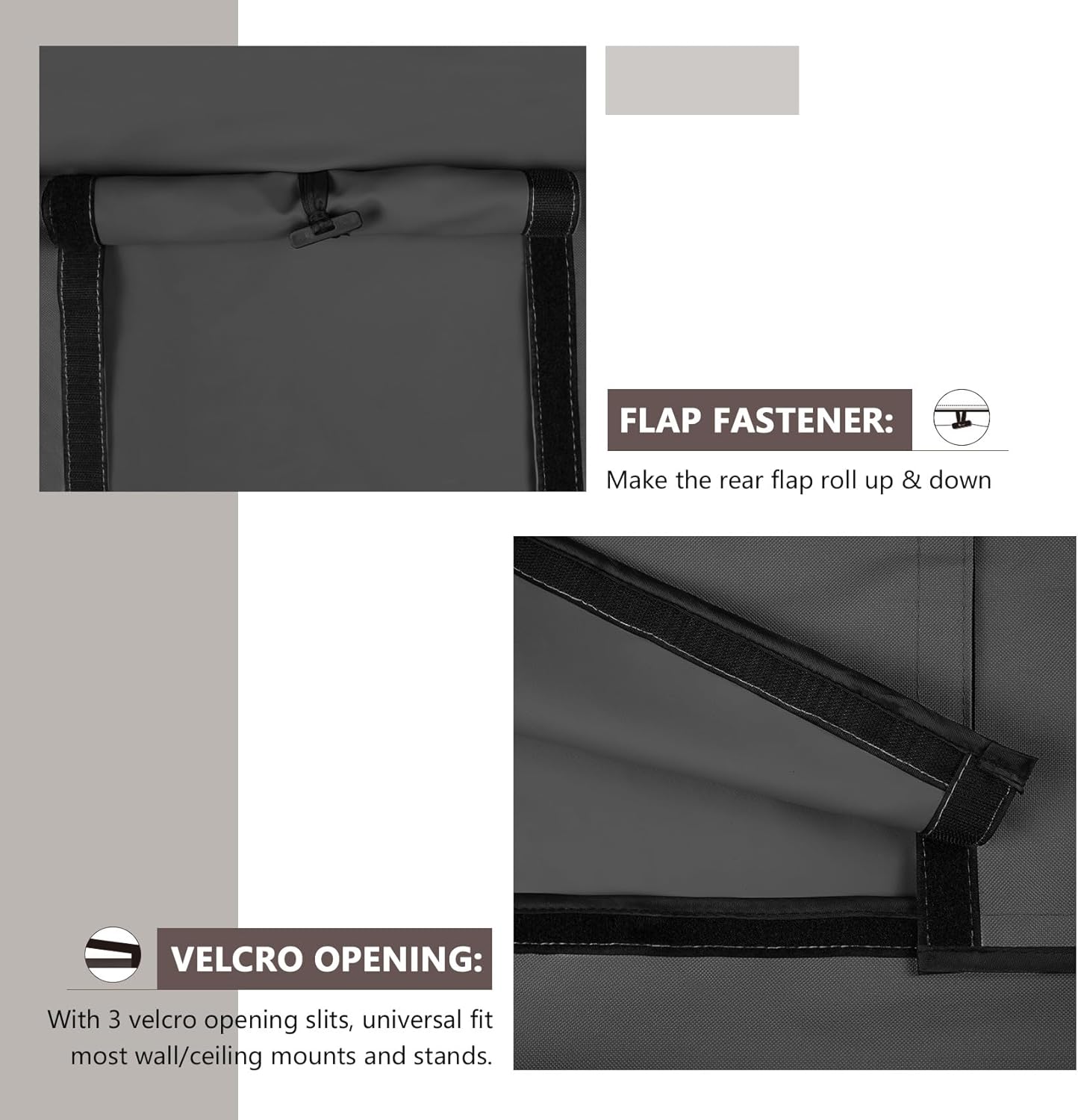 Detalle de ULTCOVER Waterproof Outdoor TV Cover for 55–59" Flat Screen TVs (Black)