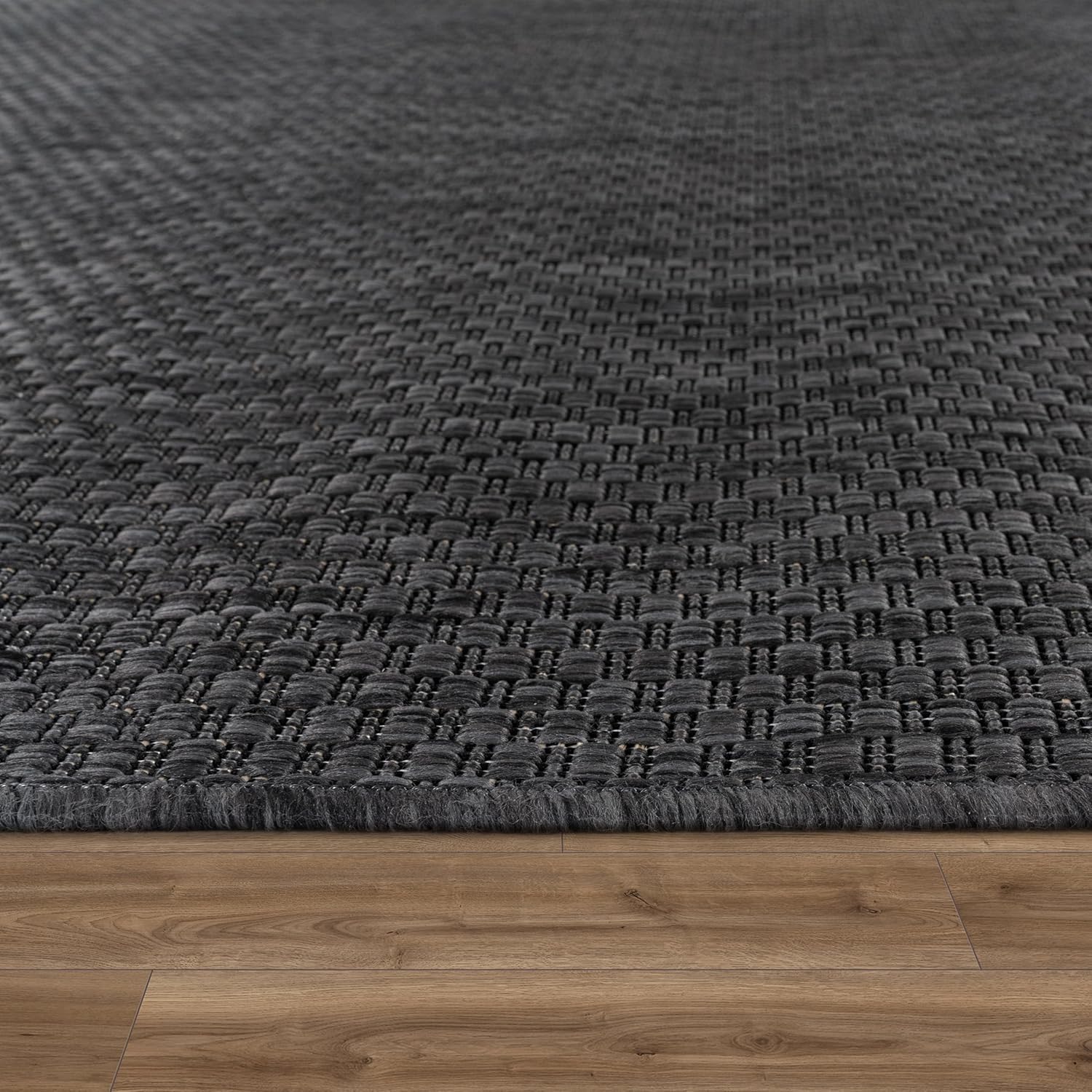 Thumbnail 2 de Paco Home Outdoor Teppich Flachgewebe in Sisaloptik, grün meliert – 160 x 220 cm