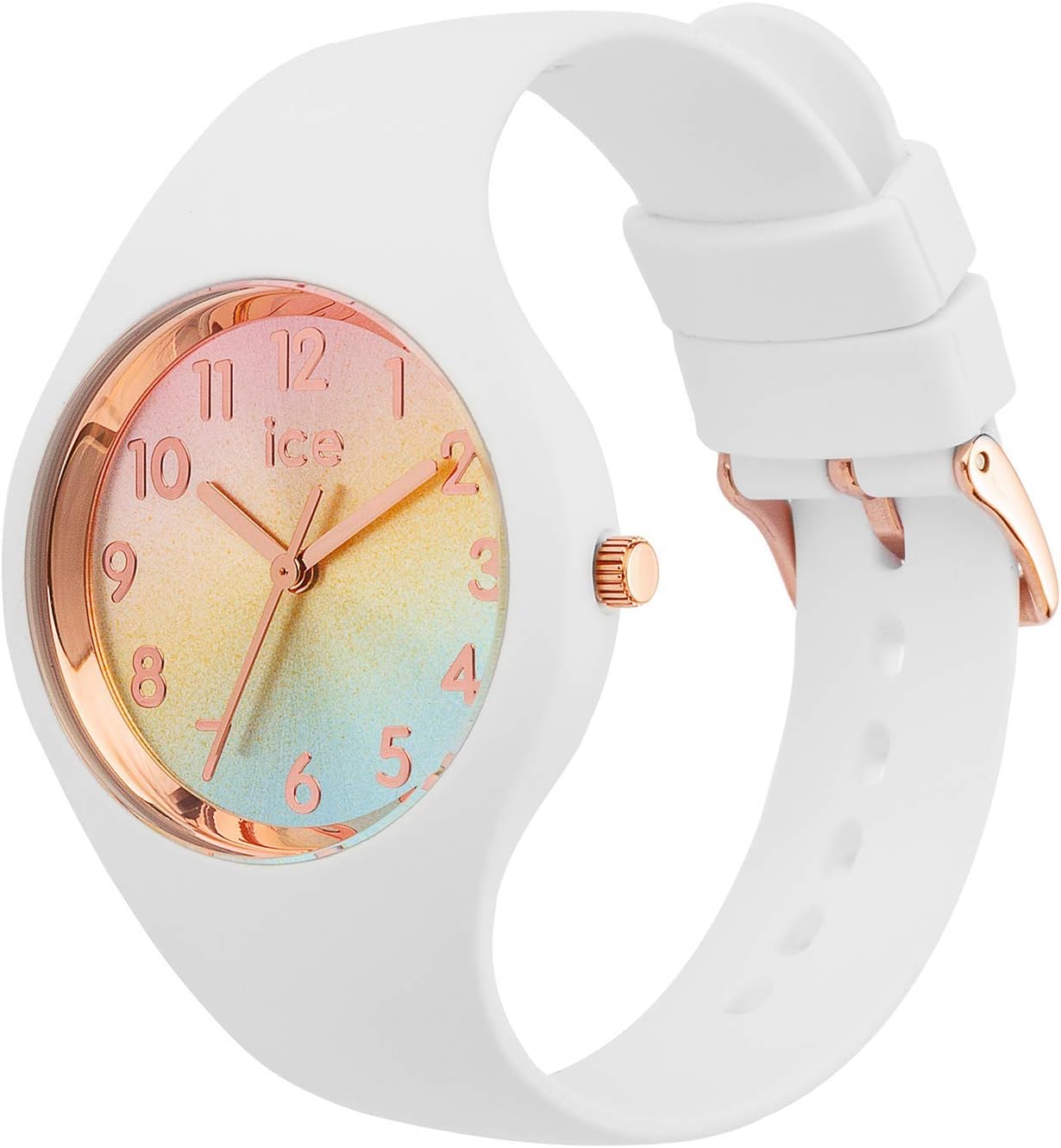 Thumbnail 1 de Ice-Watch ICE sunset Rainbow Weißer Damenuhr – Small (015743) mit Silikonarmband
