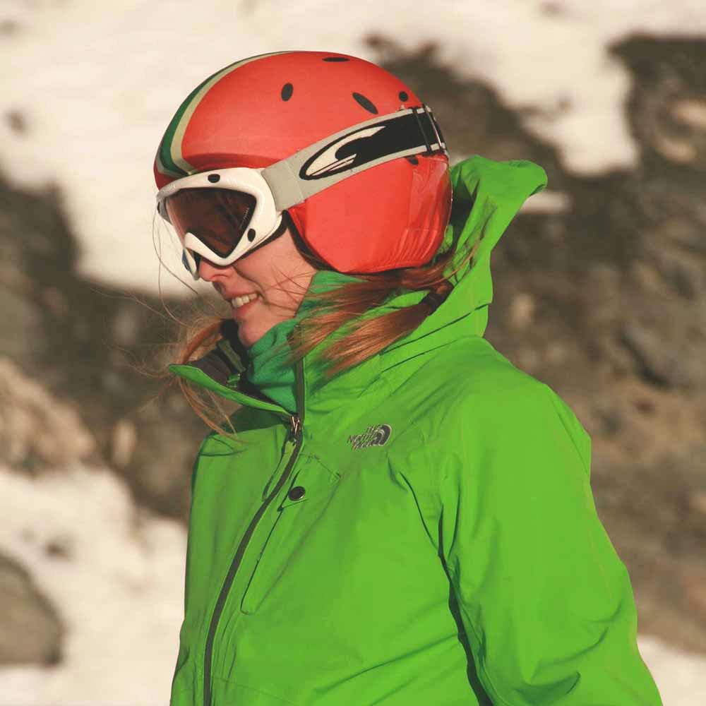 Detalle 2 de COOLCASC Coolprint Pastèque – pokrowiec na kask z lycry, jeden rozmiar