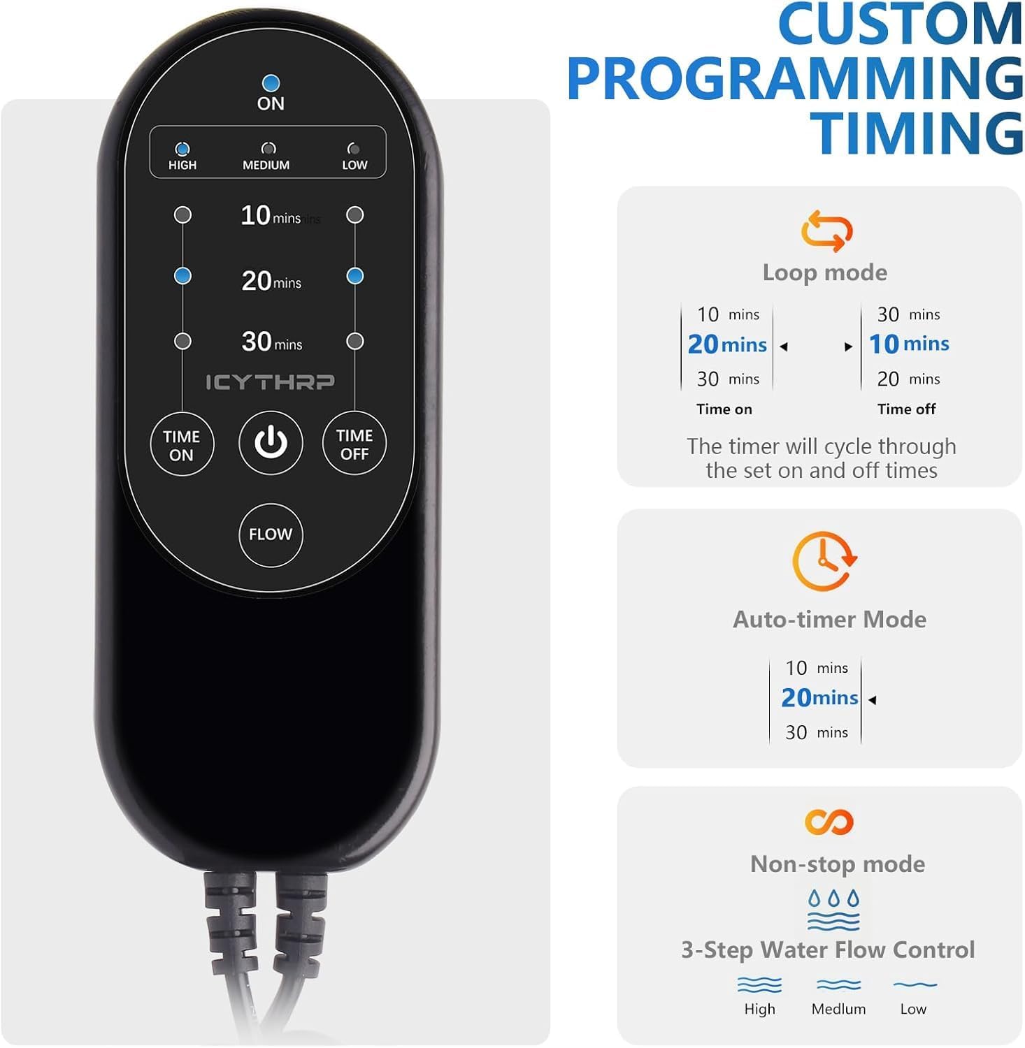 Detalle 2 de ICYTHRP Cold Therapy Machine Programmable Timer 1 ⛑