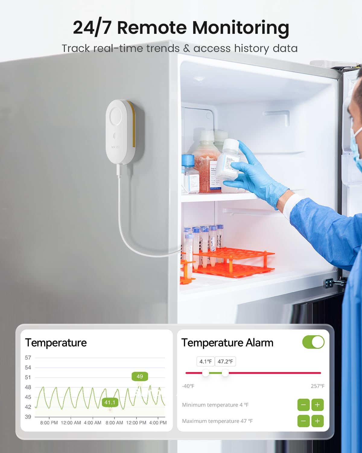 Thumbnail 6 de MOCREO WiFi Freezer Thermometer 2-Year 🌡