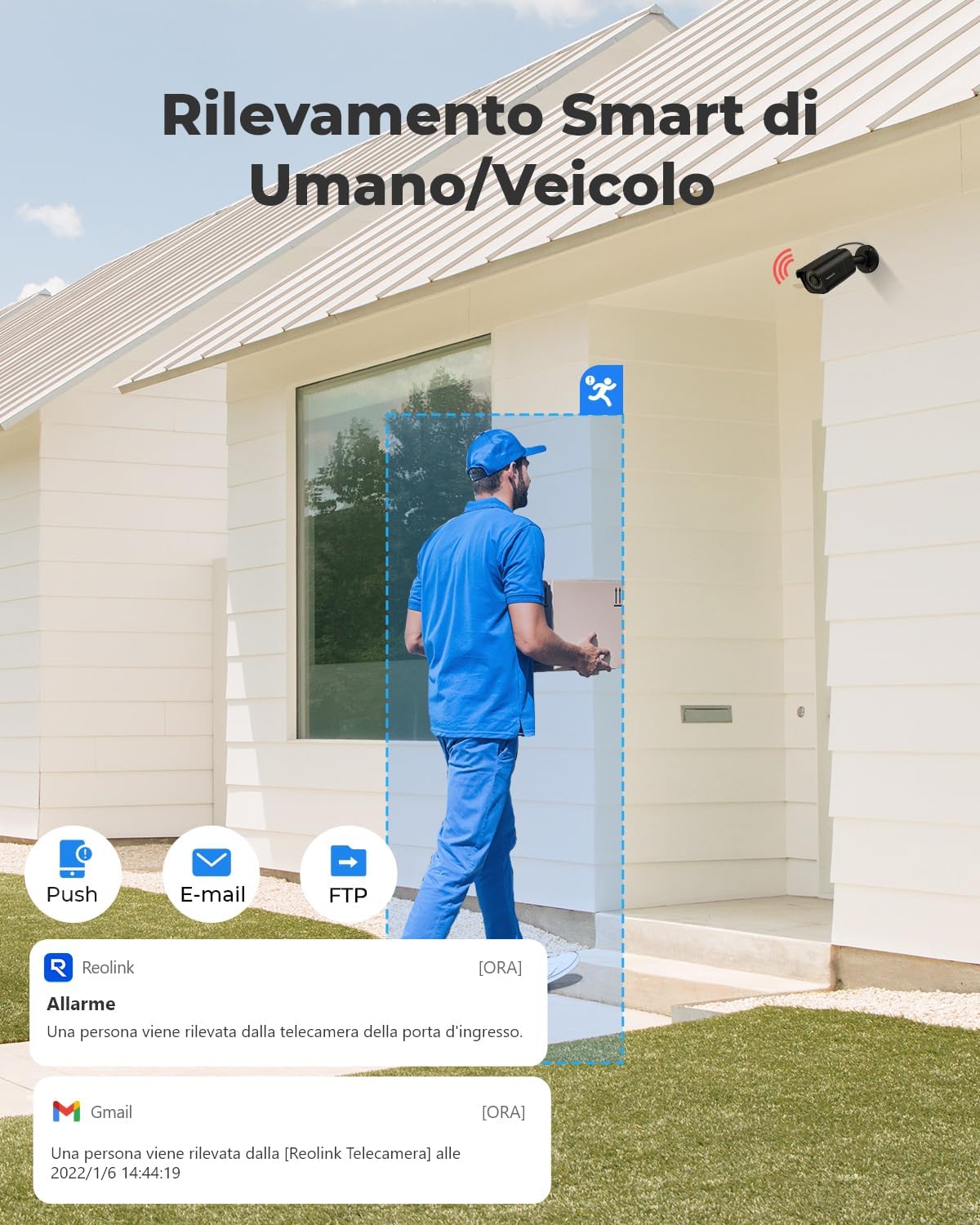 Thumbnail 2 de Reolink 4K Telecamera Esterno PoE, RLC-810A – Impermeabile IP67, rilevamento persona/veicolo/animale, microSD, Time-Lapse