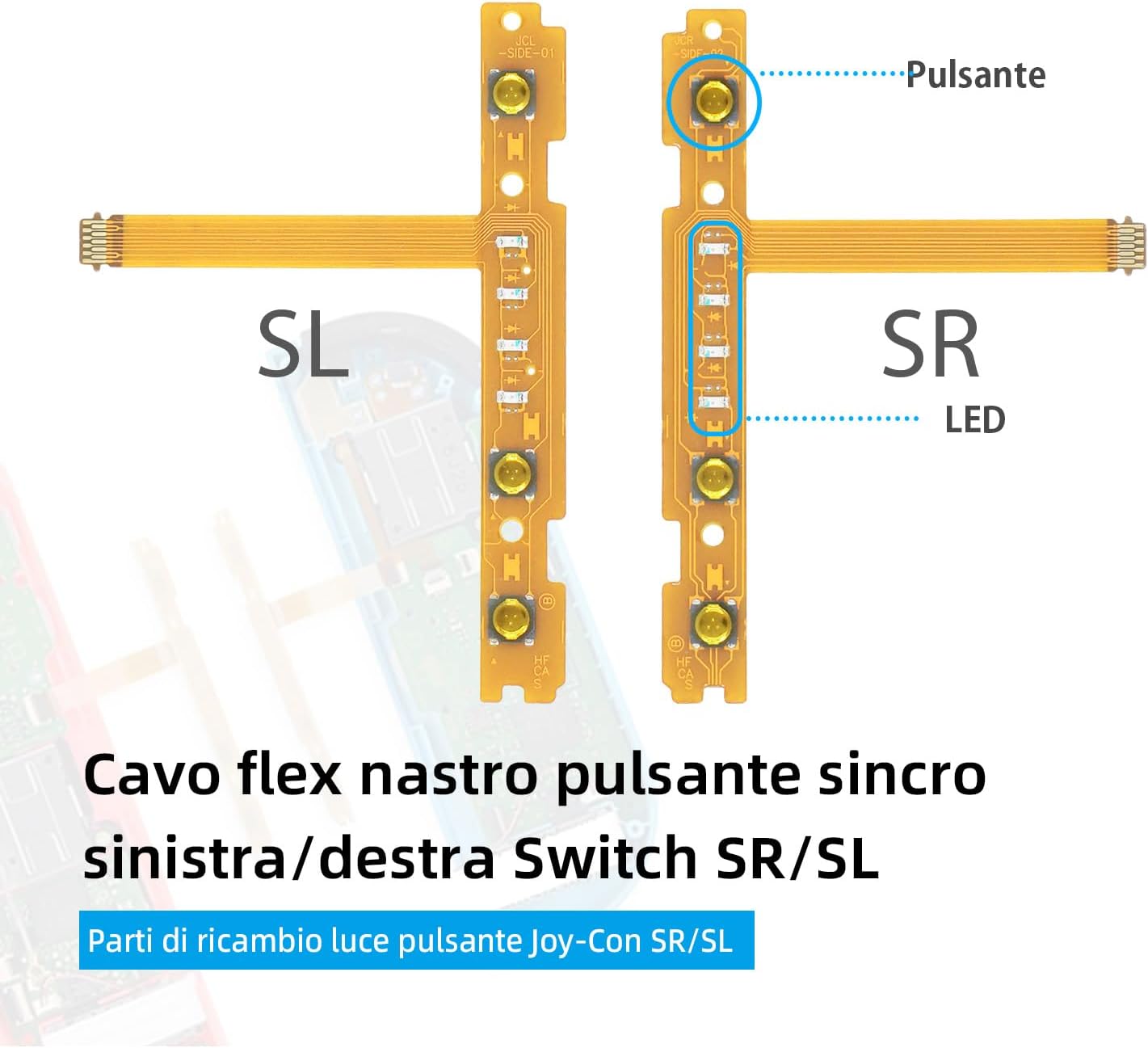 Thumbnail 6 de Tolesum SL-SR pulsante di sincronizzazione: cavo flessibile per Joy-Con e interruttore NS, compatibile Switch/Switch OLED