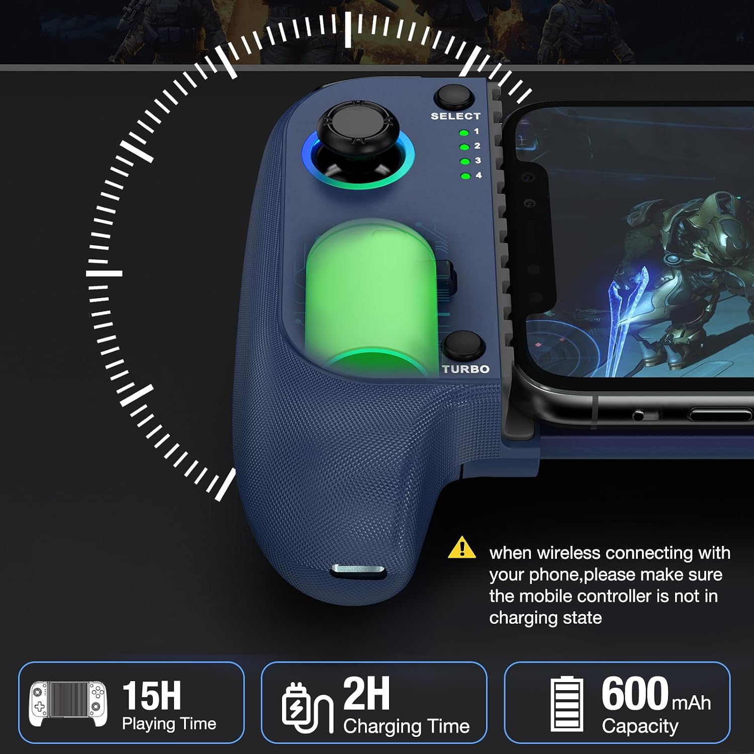 Thumbnail 4 de Fanxieast Wireless Mobile Gaming Controller for iPhone