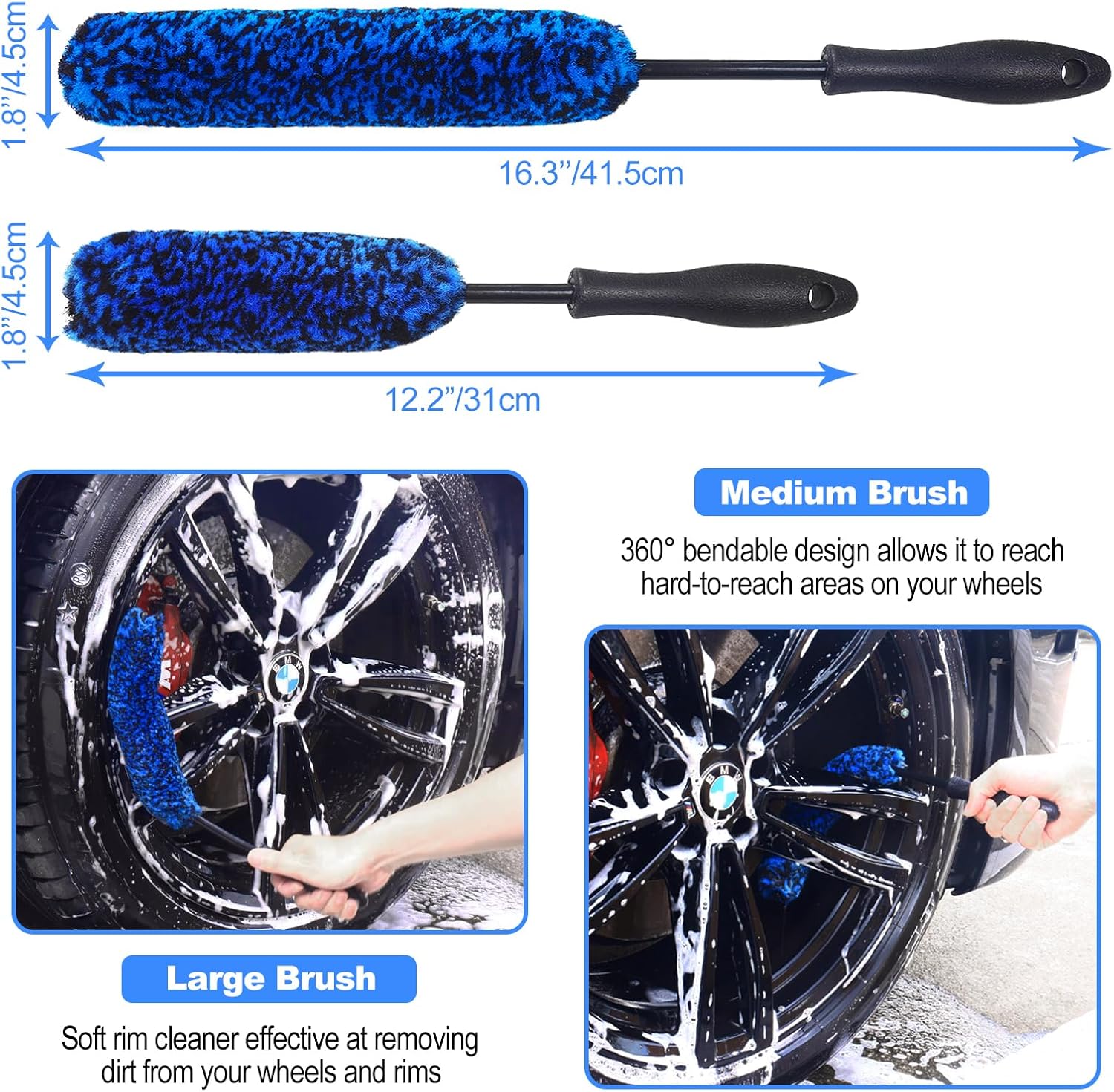 Thumbnail 2 de NIKCOSMK 12Pcs Wheel Brush Kit