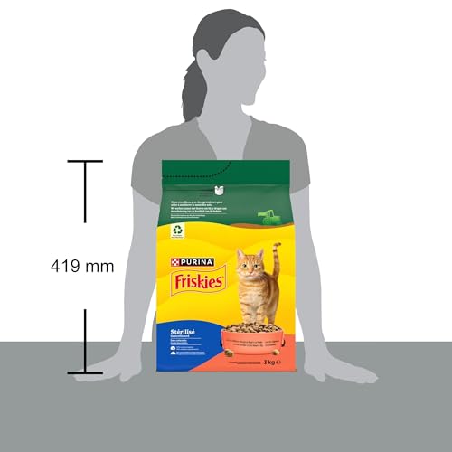Detalle de Friskies croquettes pour chat adulte stérilisé 3 kg