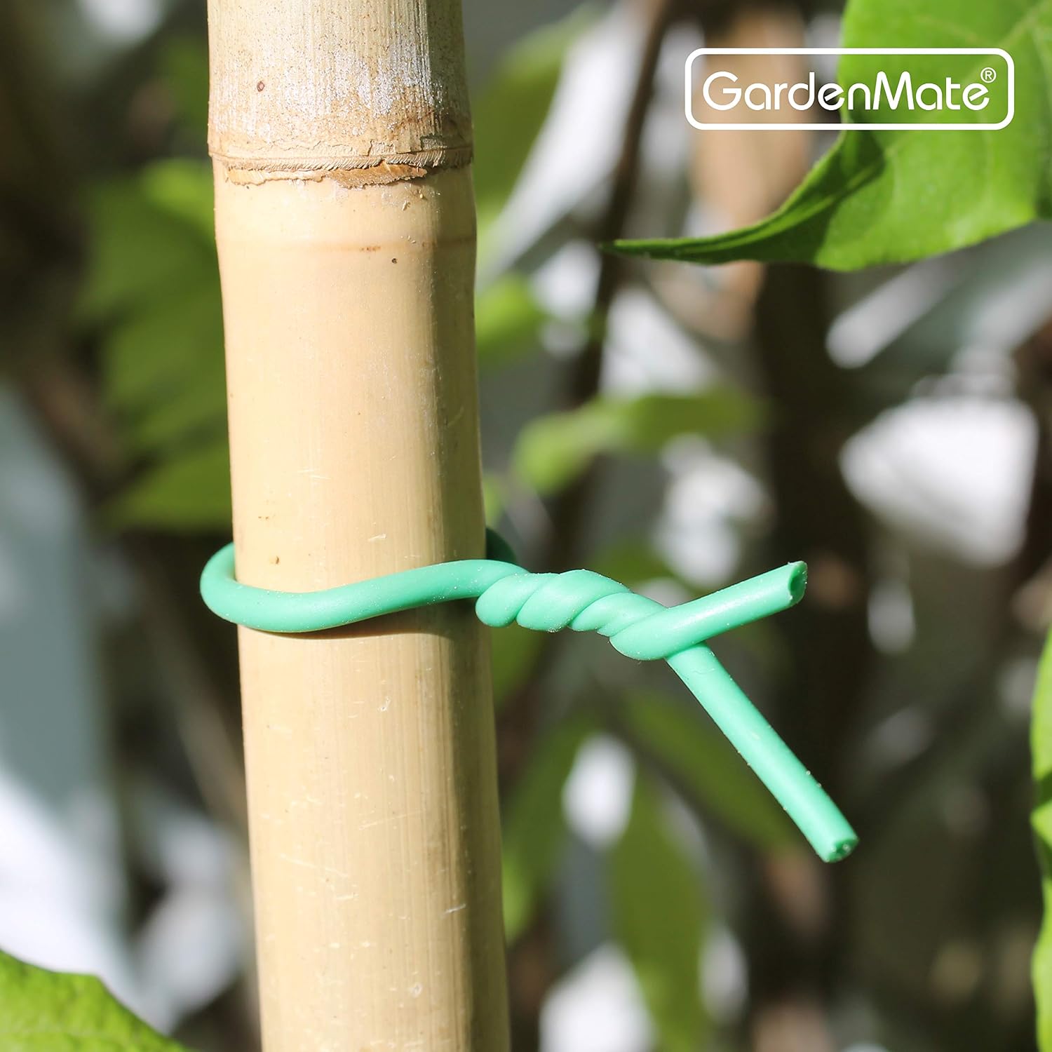 Detalle de GardenMate set da 12 bobine di filo di ferro per giardinaggio rivestito in gomma 2,5 mm x 10 m