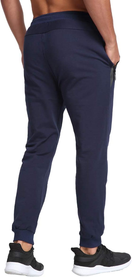 Thumbnail 2 de JustSun joggingbroek voor heren van katoen met stretchstof en ritszakken