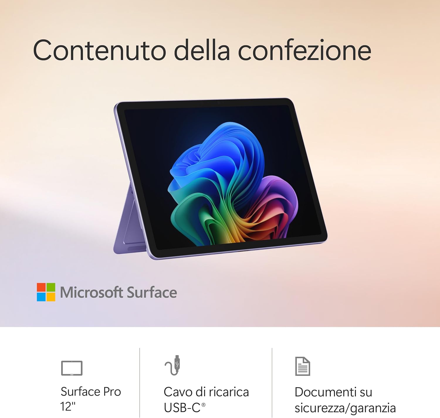 Thumbnail 5 de Microsoft Surface Pro Copilot+ PC | 12" LCD Touchscreen, Snapdragon X Plus, 16GB RAM, 512GB SSD, colore Viola