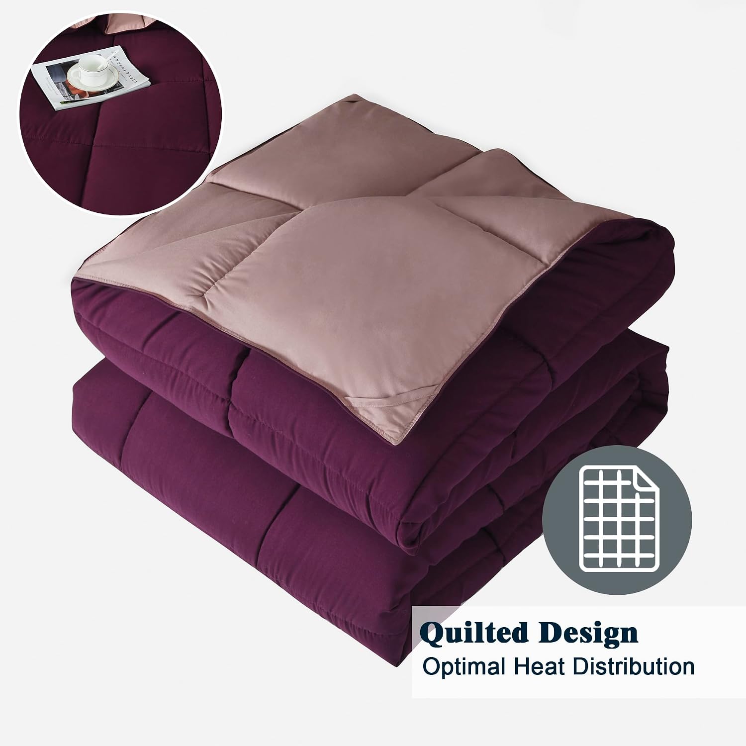 Thumbnail 5 de HIG 3 Pieces Plum Duvet 10.5 Tog