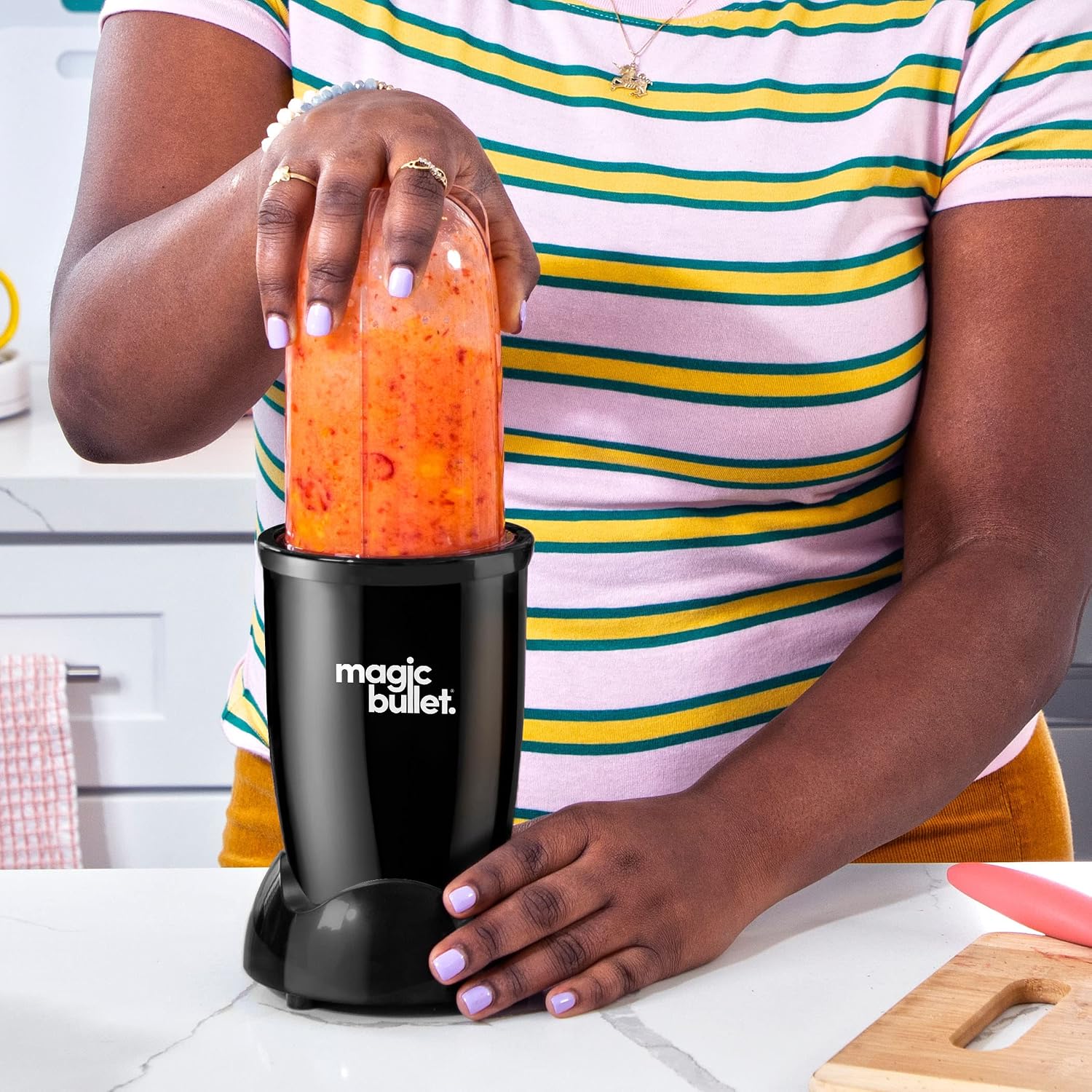 Thumbnail 3 de Magic Bullet Mini di nutribullet MBR03B: Frullatore Elettrico Piccolo da 200 W in confezione base da 3 pezzi