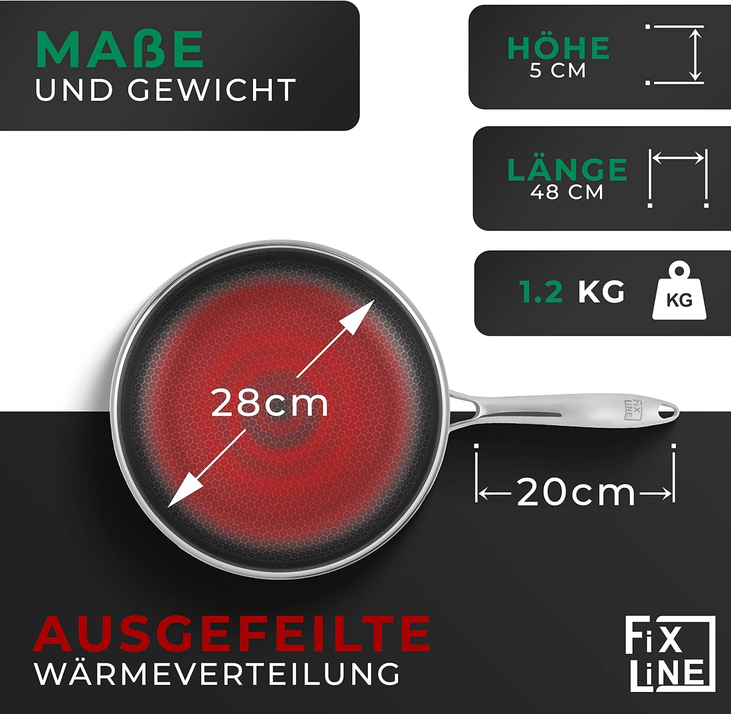 Thumbnail 1 de FIXLINE Wabenpfanne Ø28cm Allrounder