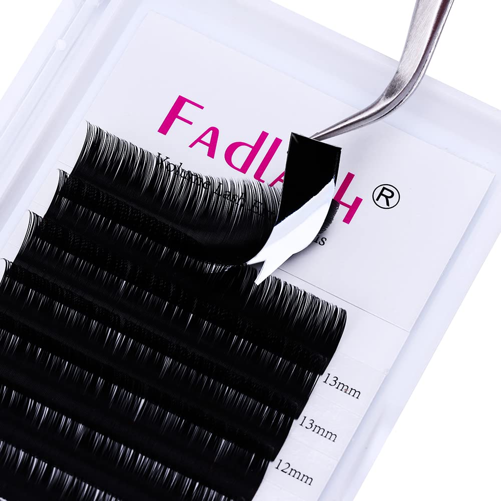 Thumbnail 4 de FADLASH Selbstfächernde Volumen Wimpern Easy Fan Lashes für Wimpernverlängerung (12 Rhein, D-Kurvatur, 0,03 mm)