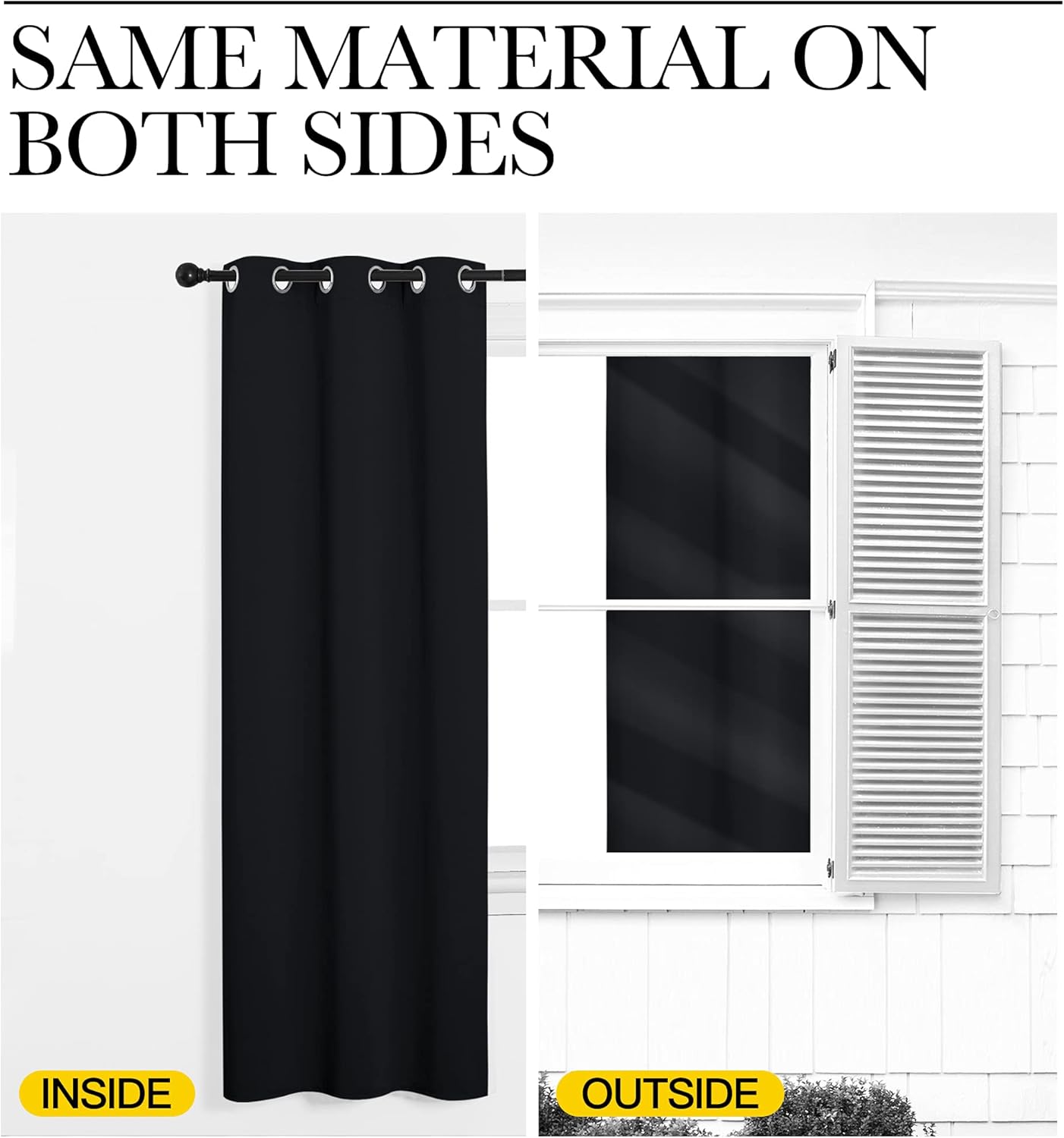 Thumbnail 6 de NICETOWN Pitch Black Blackout Curtains 42ร63 ๐ช