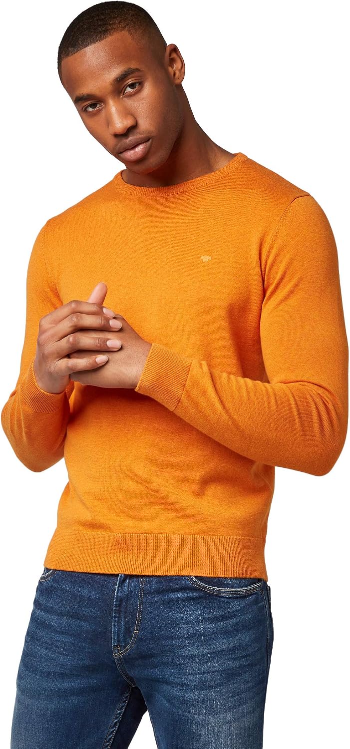 Thumbnail 6 de TOM TAILOR Herren Strickpullover mit Crewneck – Basic Modell in Unifarben