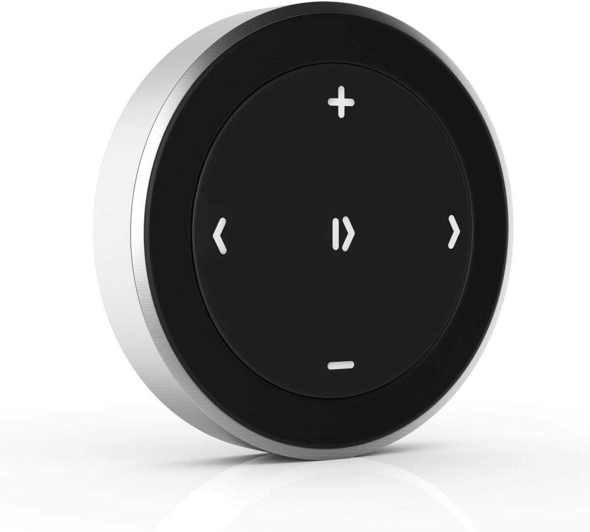 Detalle de Satechi Bluetooth Media Button with Steering Wheel Mount — wireless music and volume control for car, bike and desk