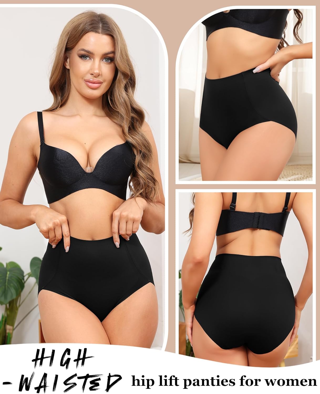 Thumbnail 1 de Levao Shapewear Damen Bauchweg Unterhose – Hohe Taille, Nahtlos, Atmungsaktiv, 4er Pack (S–XXL)
