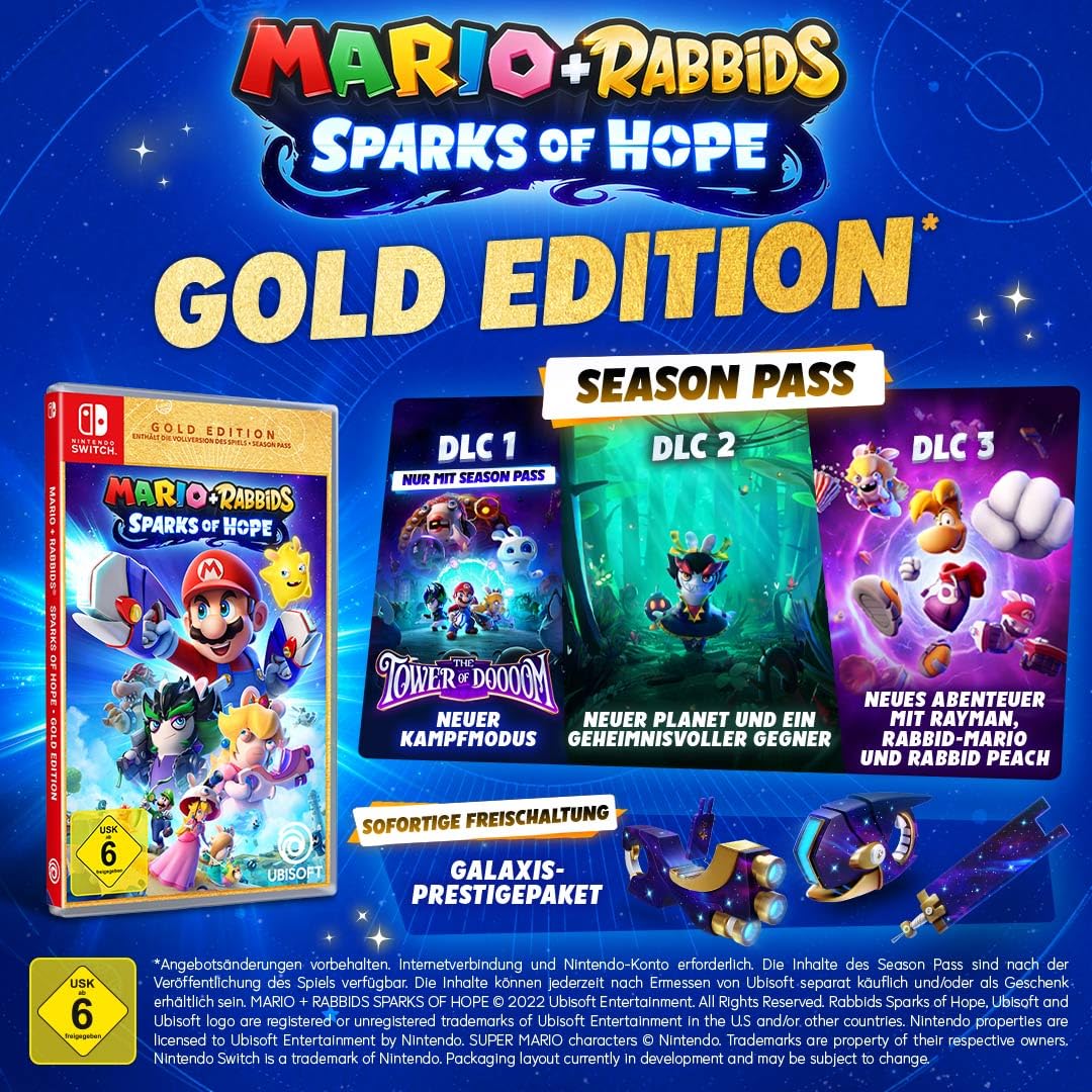 Detalle de Mario + Rabbids Sparks of Hope – Gold Edition (Code in a box) für Nintendo Switch