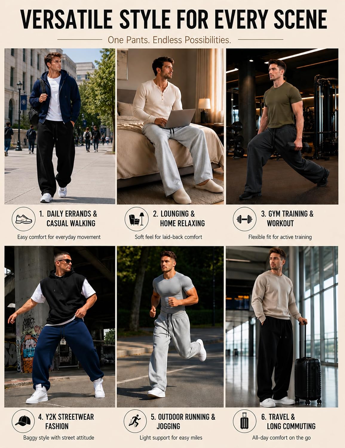 Thumbnail 6 de Men's Fleece-Lined Sweatpants