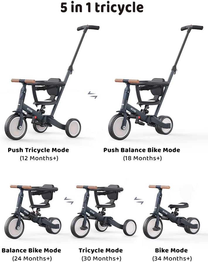 Thumbnail 1 de newyoo TR008 Tricycle 5‑in‑1 for Toddlers