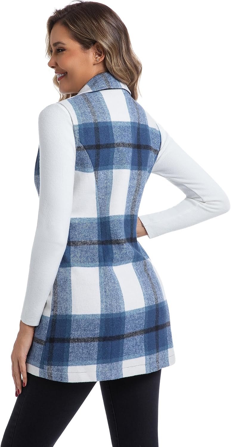 Detalle 2 de IDEALSANXUN Women's Tweed Vest