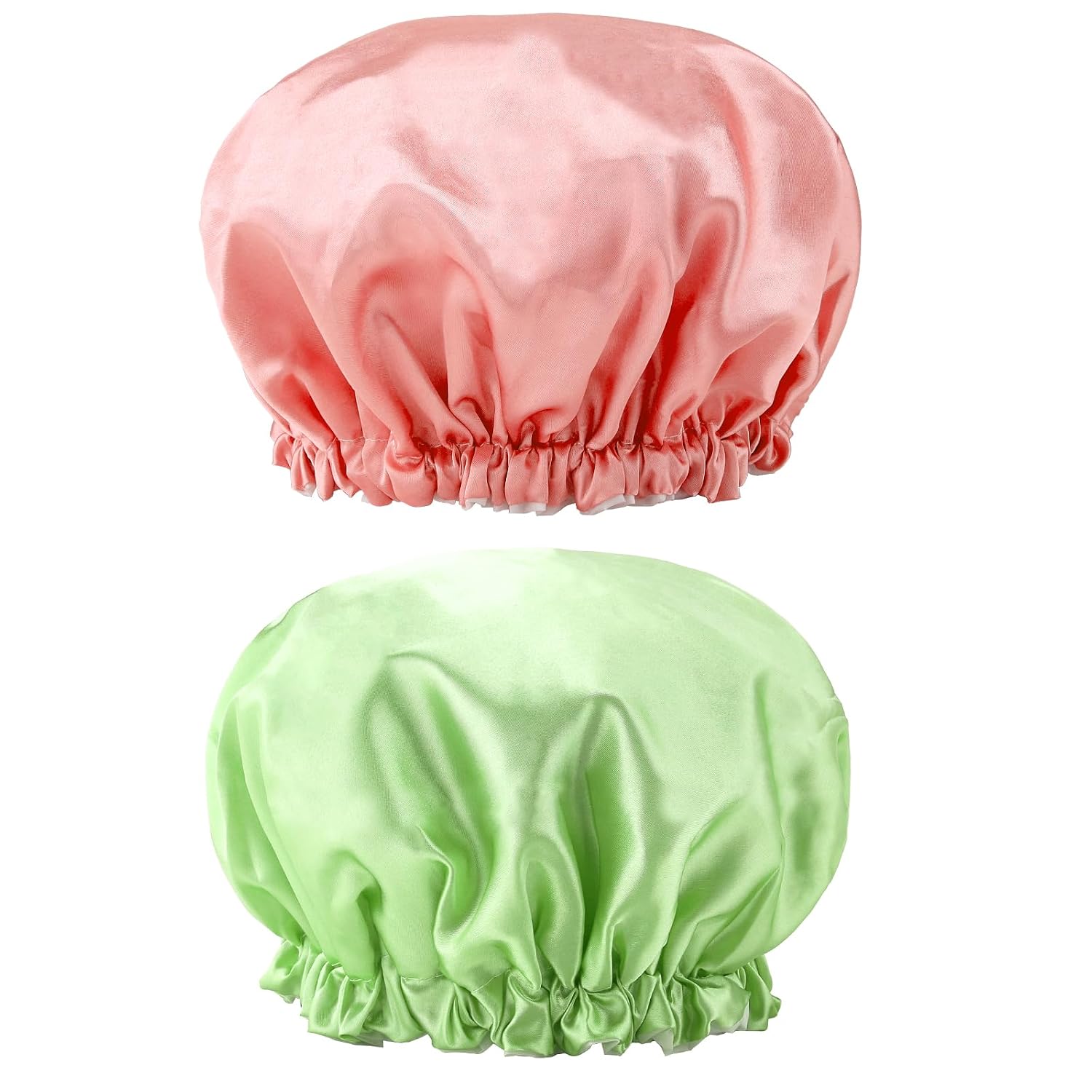 Detalle de G2PLUS Duschhaube wasserdicht, 2 Stück, 32 cm, doppellagig aus Polyester und EVA