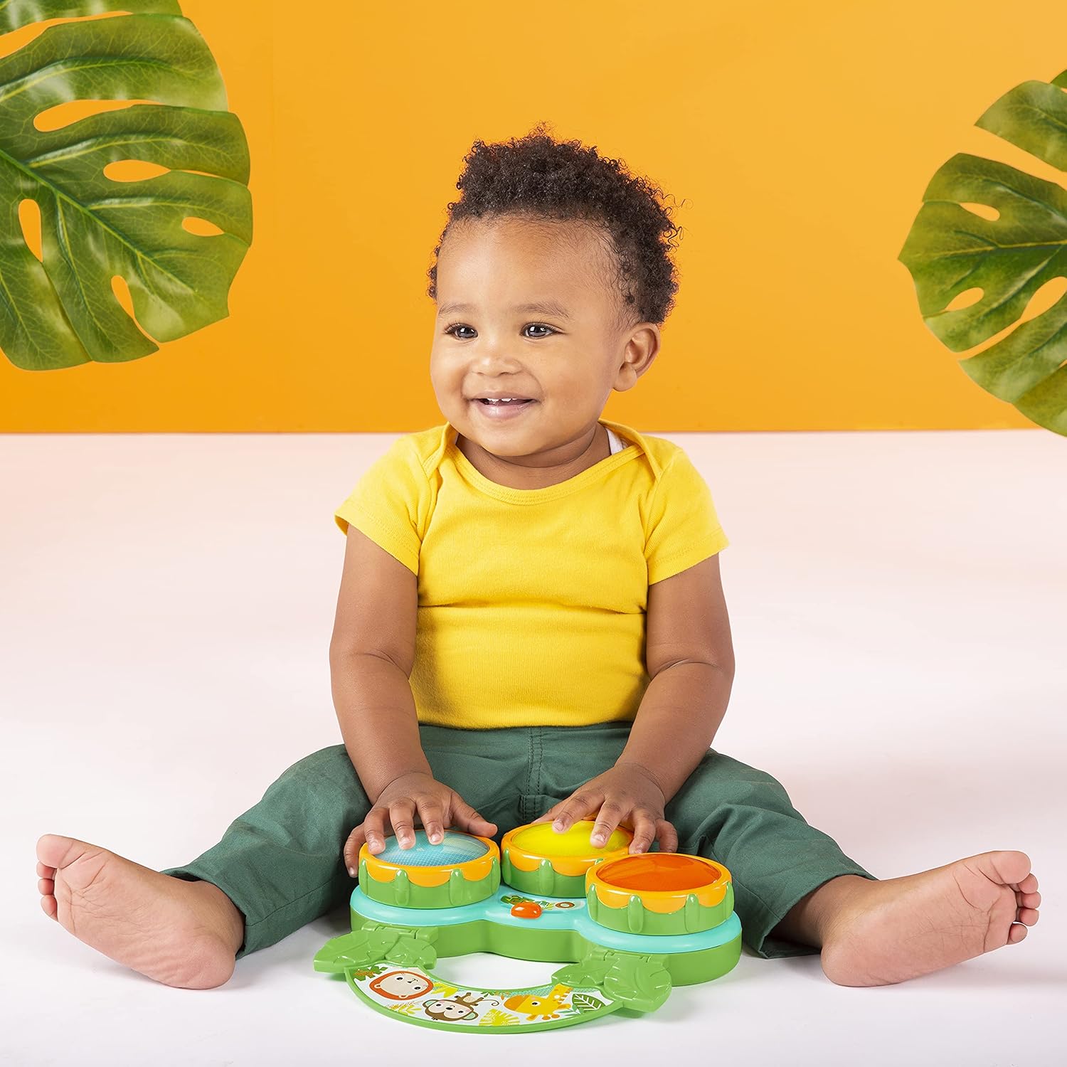 Thumbnail 6 de Bright Starts Safari Beats Musical Drum Toy with Lights