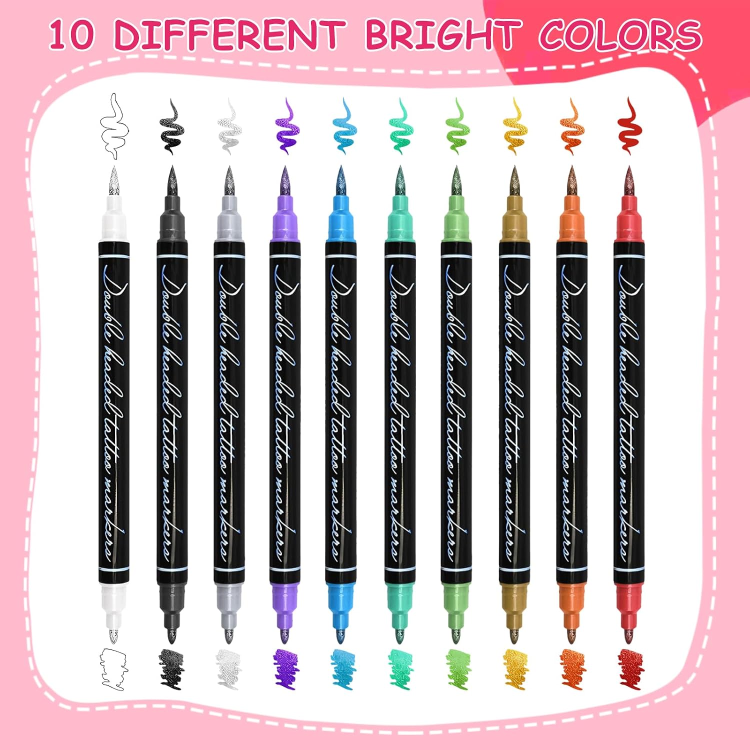 Thumbnail 2 de Razet Tattoo Stifte Kinder 10 Stück Glitzer Set