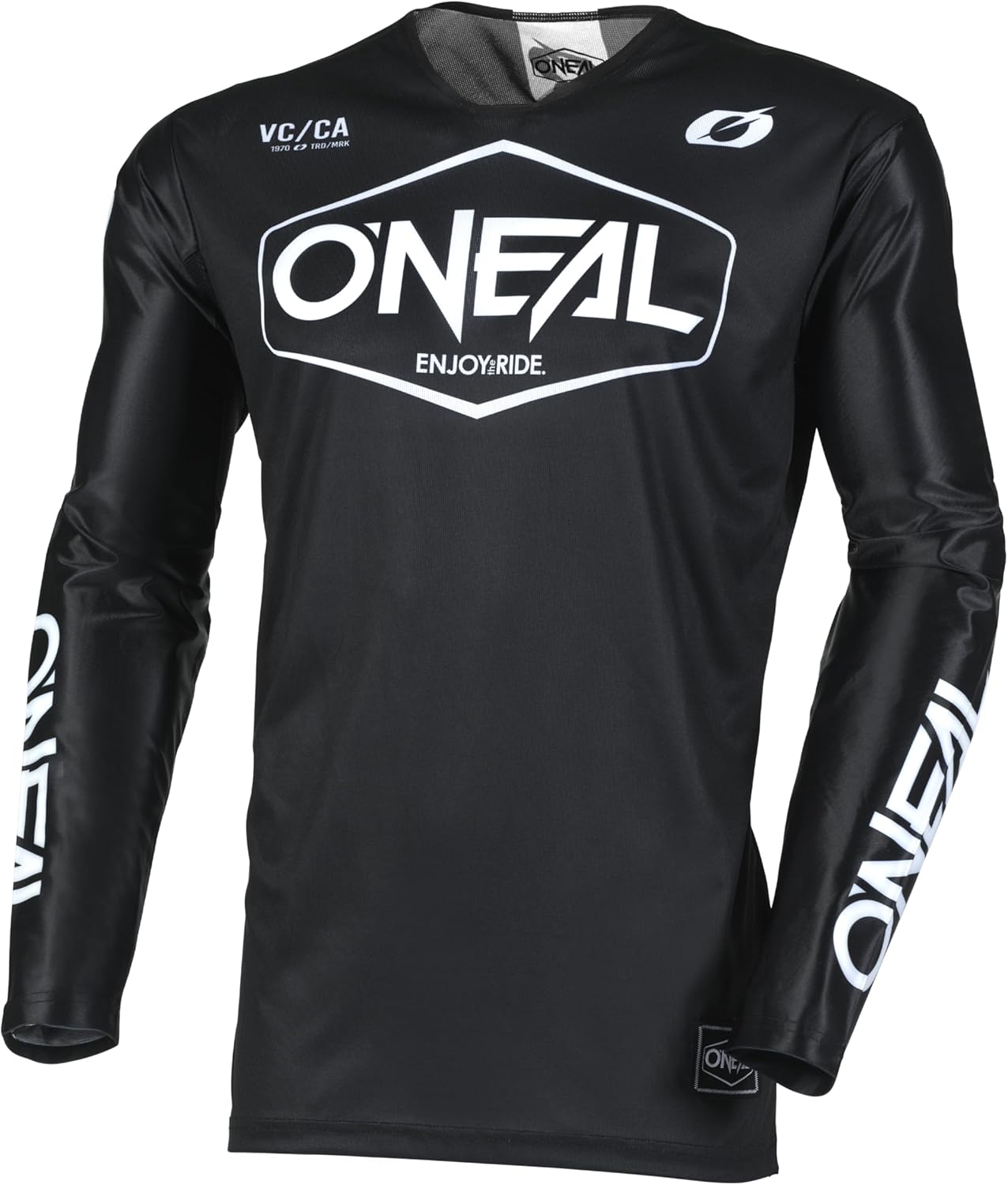 Detalle de O'NEAL Mayhem Hexx Adult Jersey (Black/White, Medium) for Mountain Bike or Motocross Riding