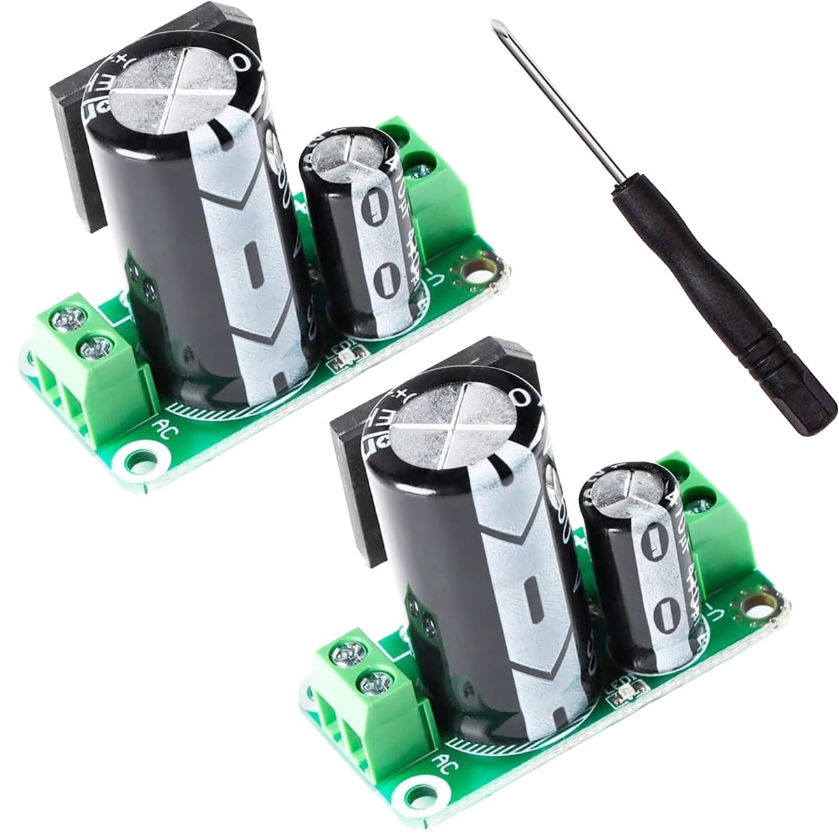 Youmile 2-Pcs Single Power Module Rectifier Filter Board 3300uF 50V 8A