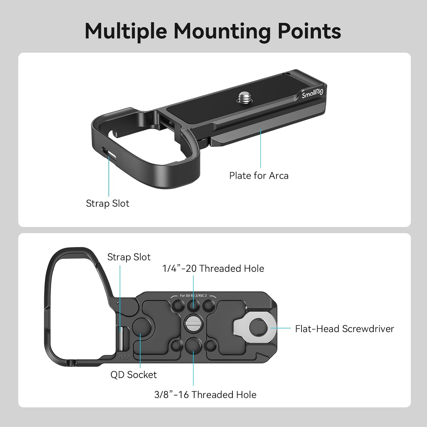 Thumbnail 1 de SMALLRIG A6700 Plaque de base pour Sony Alpha 6700