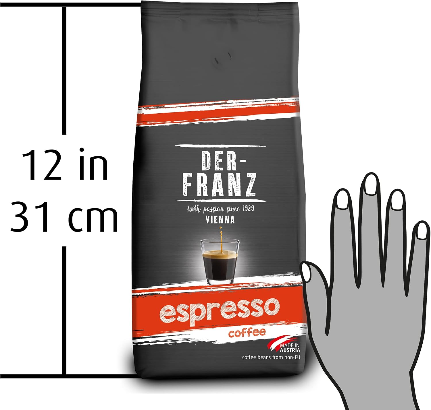 Thumbnail 6 de Der-Franz UTZ espressobonen, hele bonen met 50/50 Arabica-Robusta, 1000 g