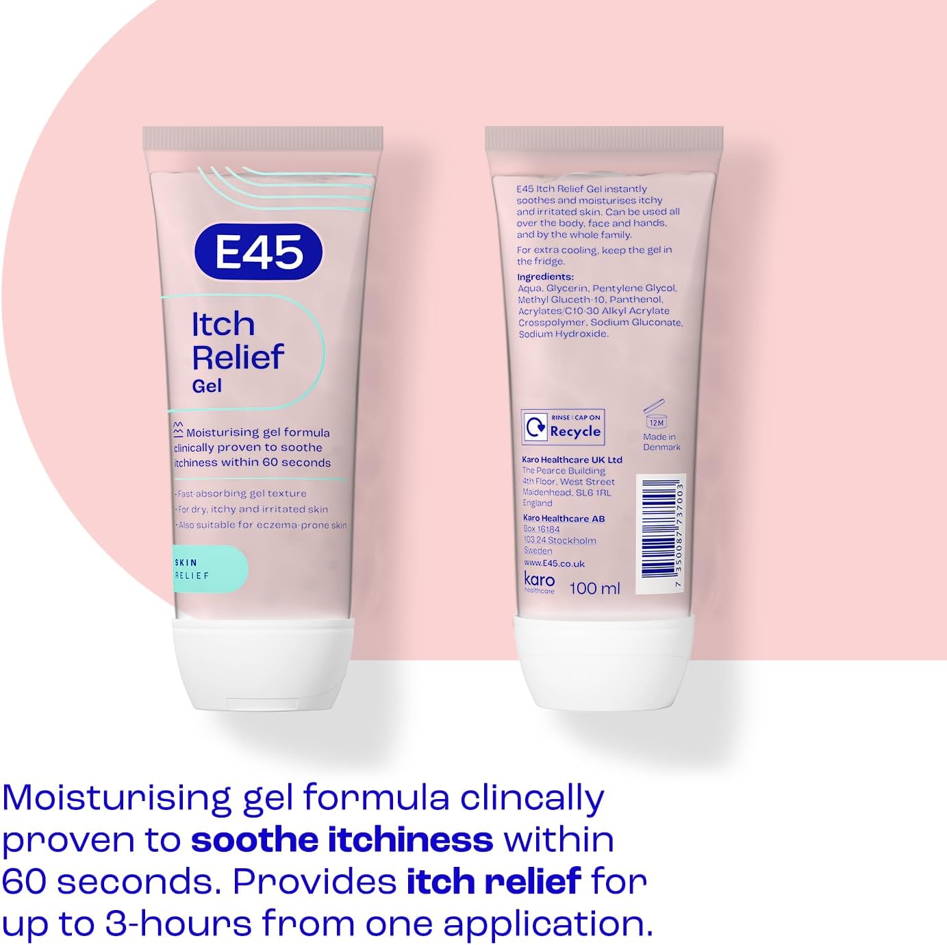 Detalle 2 de E45 Itch Relief Gel 100ml for itchy, dry skin
