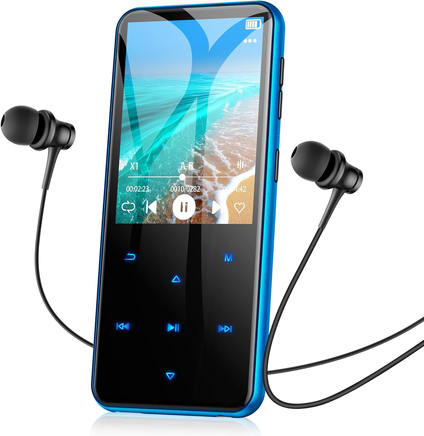 Thumbnail 4 de AGPTEK 64Go MP3 Bluetooth avec Haut-Parleur — Grand Écran, Son HiFi et GPS de fonctions sport