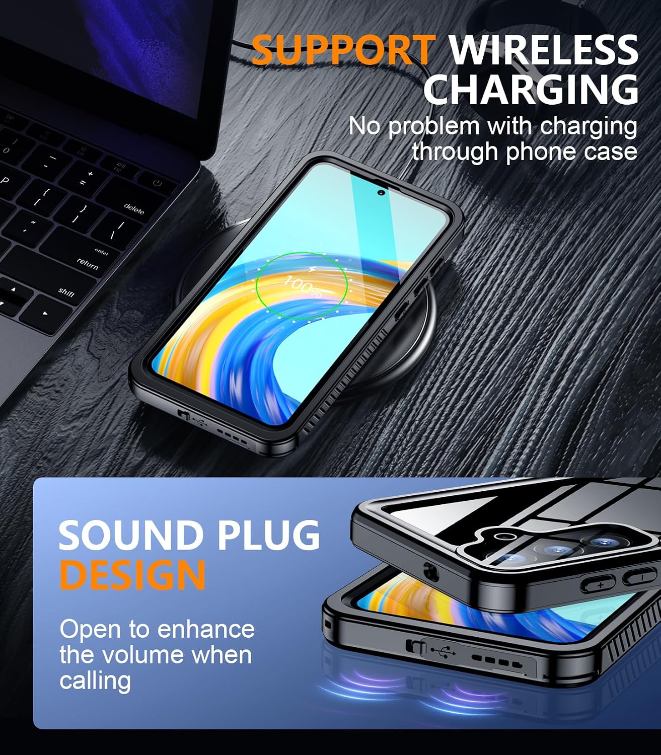 Thumbnail 6 de Temdan Samsung Galaxy S25 FE Waterproof Case 6.7"