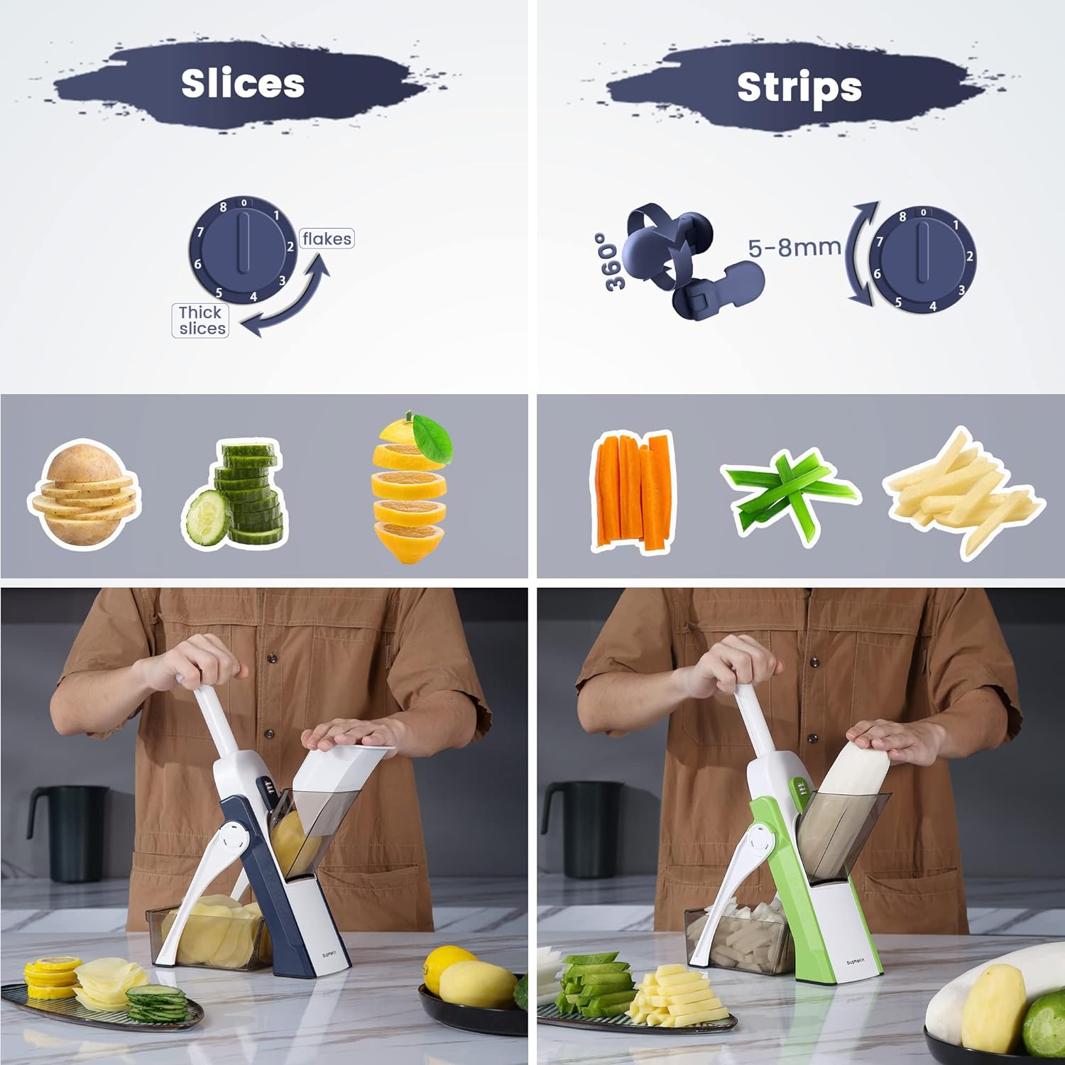 Thumbnail 3 de SupMaKin Safe Mandoline Slicer for Kitchen