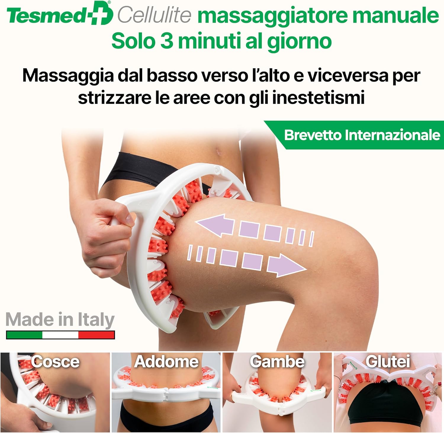 Detalle 1 de TESMED CELLULITE massaggiatore anticellulite 9–38 cm 💆