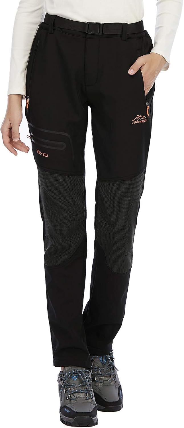 Detalle 2 de DAFENP Pantaloni sci termici donna impermeabili 2 strati