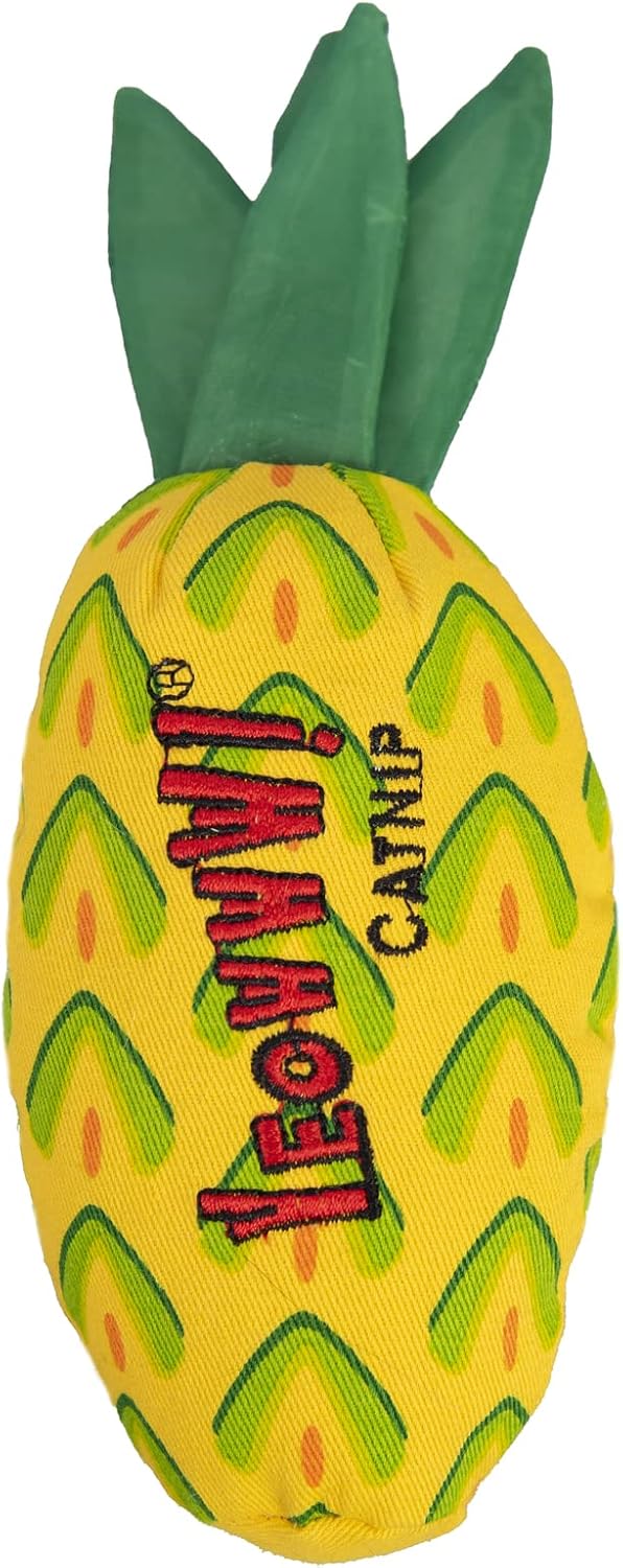 Detalle de YEOWWW! Pineapple Catnip Toy for Cats, Yellow, 7