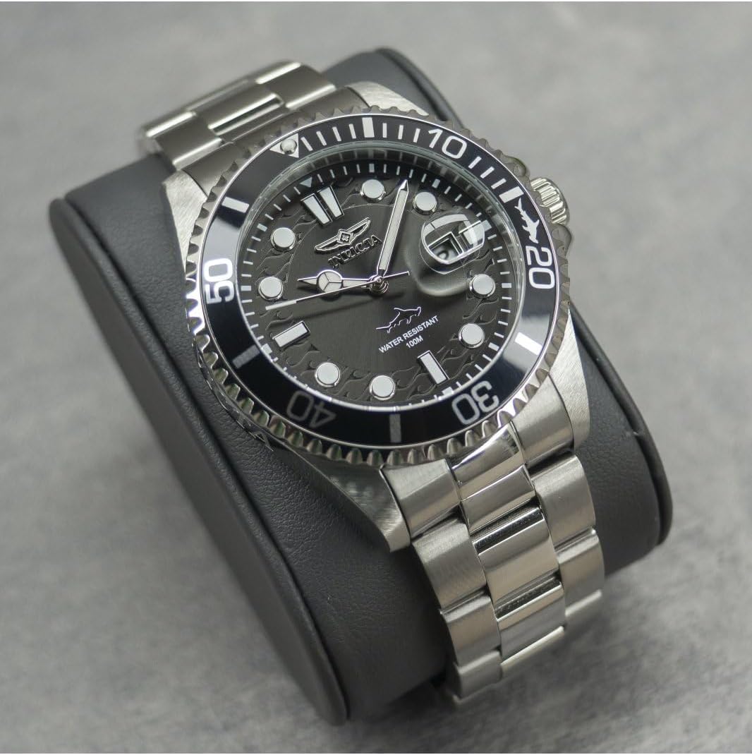 Thumbnail 4 de Invicta Pro Diver Homme 43 mm - Montre à quartz en acier inoxydable, cadran noir