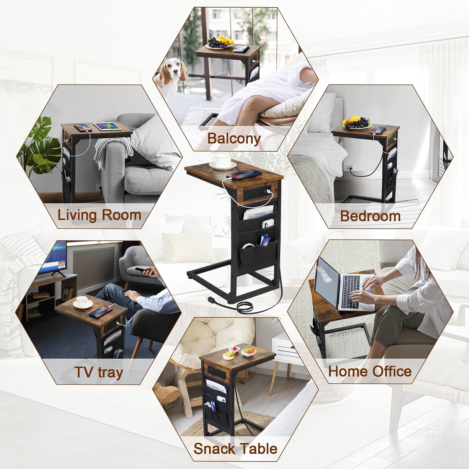 Thumbnail 6 de AMHANCIBLE C-Shaped End Table